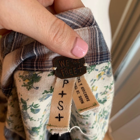 Free People Plaid Buttondown - Picture 7 of 8